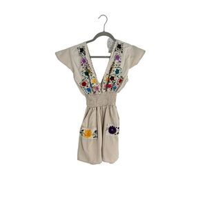 Mariposa Embroider Palazzo - Jumpsuit  shorts with a deep v neck